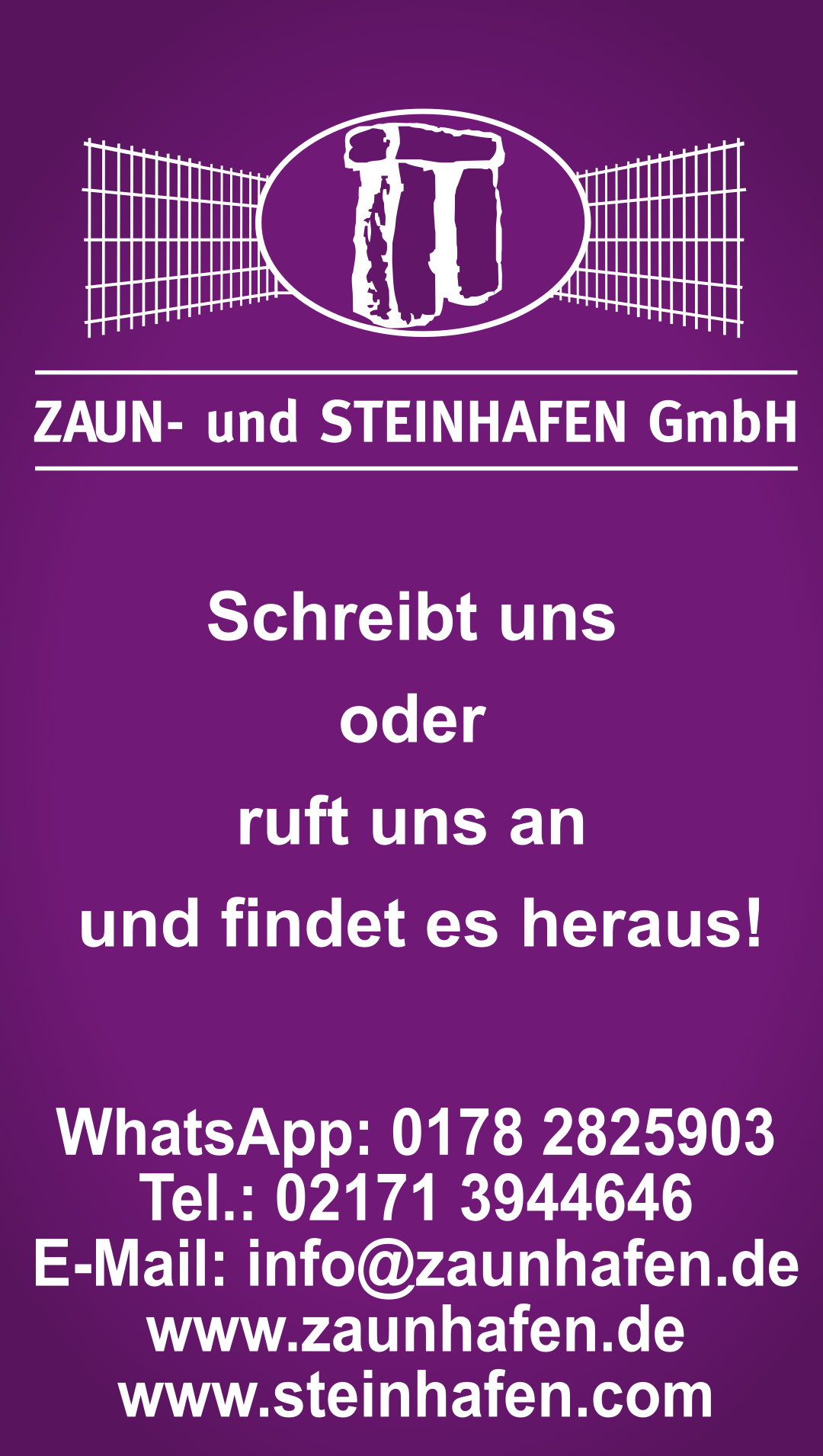 Was kostet die Welt? Zaun und Steinhafen GmbH in Leverkusen